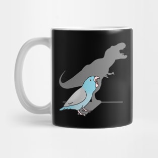 T-rex shadow - blue fallow parrotlet Mug